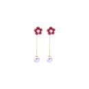 Simple and small fresh oil flower beads earrings NHQD129509picture6