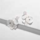 Round color paint multilayer geometry female earrings NHLU129525picture2