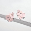 Round color paint multilayer geometry female earrings NHLU129525picture1