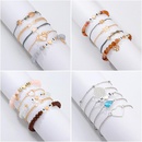 Creative fashion letters acrylic beads shell bracelet 5 piece set NHNZ129543picture22