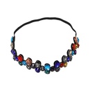 Fashion trend big gemstone rhinestone hair band with necklace NHJQ129546picture10