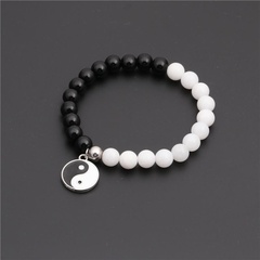 Cross-Border Ali Express Amazon Hot Sale Black Achat Yin und Yang Klatsch Armband Perlen Armband Bracelet