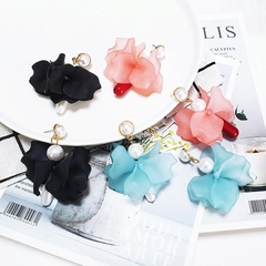 Fashion Acrylic Flower Beads Alloy Earrings NHJJ132948
