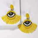 Fashion women handwoven eye tassel earrings NHJQ133792picture18