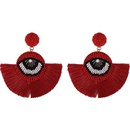 Fashion women handwoven eye tassel earrings NHJQ133792picture24