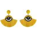 Fashion women handwoven eye tassel earrings NHJQ133792picture25