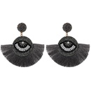 Fashion women handwoven eye tassel earrings NHJQ133792picture29