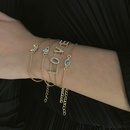 Simple geometric rhinestone LOVE letter bracelet NHXR133975picture14