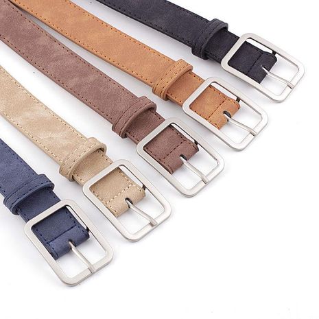 Fashion woman leather metal buckle belt strap for dress jeans NHPO134125's discount tags