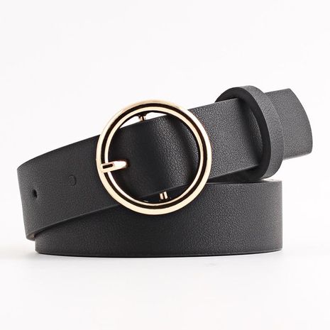 Fashion woman imitation leather pin buckle belt strap for jeans multicolor NHPO134263's discount tags