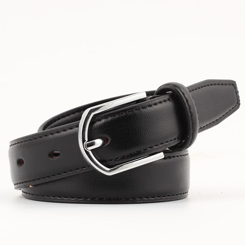 Fashion woman leather metal buckle belt strap for dress jeans NHPO134143