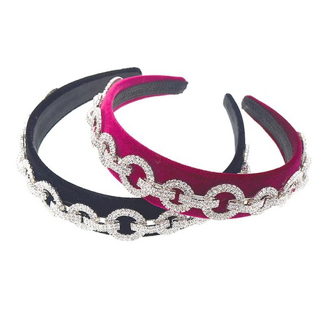 Fashion strip O-shaped rhinestone headband NHNT134378's discount tags