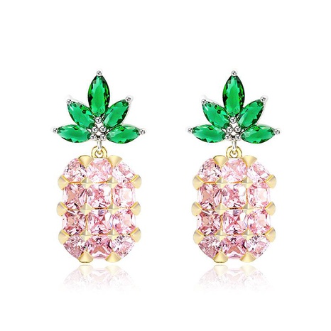 Womens Pineapple Plating Alloy Earrings NHLL134710's discount tags