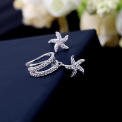 Fashion women star zircon ear cuff clip earrings alloy alloyen NHDO136105