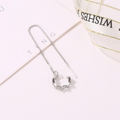 Fashion women rhinestone cuff clip earrings alloy alloyen NHDP136125