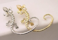 Fashion women lizard ear cuff clip earrings alloy alloyen NHDP136131picture4