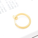 Fashion women round cuff clip earrings alloy alloy NHDP136160picture5