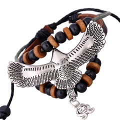 Eagle big accessories leather bracelet NHPK136857