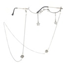 Fashion lensless star zircon chain eyeglass frame NHBC131161picture4