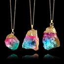 Seven color natural stone transparent candy color rainbow color stone necklace NHGY131583picture23