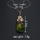 Seven color natural stone transparent candy color rainbow color stone necklace NHGY131583picture25