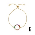 Irregular colorful zircon romantic alloy love alloy bracelet NHAS132637picture15
