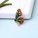 Linda mariposa pequea flor fresca con broche de diamantes NHQD141868picture3