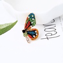 Linda mariposa pequea flor fresca con broche de diamantes NHQD141868picture1