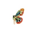 Linda mariposa pequea flor fresca con broche de diamantes NHQD141868picture6