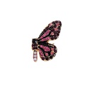 Linda mariposa pequea flor fresca con broche de diamantes NHQD141868picture8