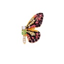 Linda mariposa pequea flor fresca con broche de diamantes NHQD141868picture9