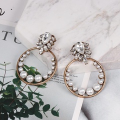Fashion alloy geometric circle earrings NHJJ142163