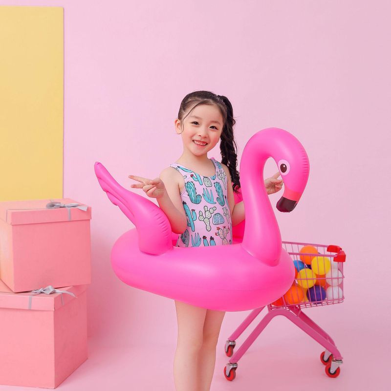 Moda beb inflable flamingo sentado anillo NHWW142488