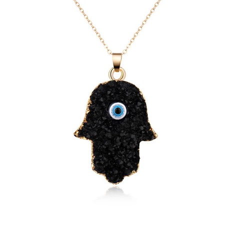 New eyes palm resin necklace NHGO142765's discount tags