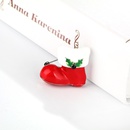 Fashion Alloy Painted Drops Christmas Boots Brooch NHDR142855picture3