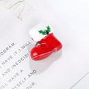 Fashion Alloy Painted Drops Christmas Boots Brooch NHDR142855picture4