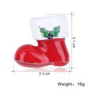Fashion Alloy Painted Drops Christmas Boots Brooch NHDR142855picture5