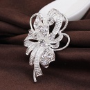TousMatch Mode charpe Boucle Corenne Style Perle Diamant De Mariage Broche De Mariage Strass Corsage Broches Femelle Spotpicture2