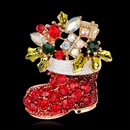 Broche de botas de Navidad de pedrera de moda NHDR142885picture4