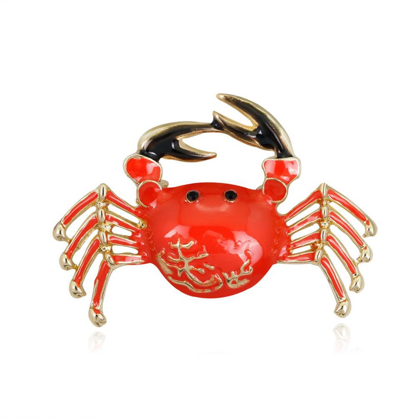 Bijoux Fantaisie Broches | Nouvelle Arrive Broche Europen Et Amricain De Mode Cool Rouge Gouttes Crabe Broche Toutmatch Vtements Broche Broches - XY60980