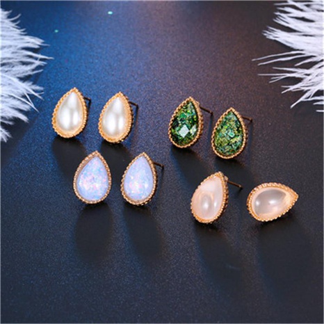 New alloy drop-shaped resin earrings NHGO143021's discount tags