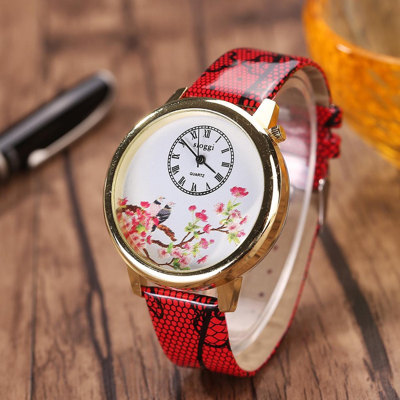 Retro minimalist Chinese style quartz watch NHHK143336