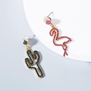 New color rhinestone cactus flamingo earrings NHLN143667picture1