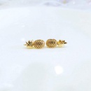 Fashion color rhinestonestudded pineapple earring NHLN143678picture10