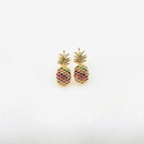 Fashion color rhinestonestudded pineapple earring NHLN143678picture9