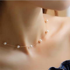 Creative simple sweet beads necklace NHLJ143910