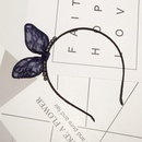 Koreanische Qualitt Haarschmuck Koreanische Version von einfachen DiamantSpitze Mesh Kaninchen ohren Bogen dnne Seite Stirnband Stirnbandpicture5
