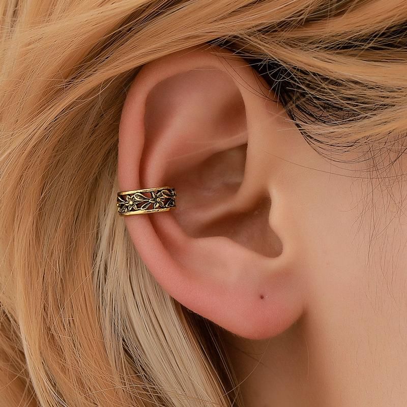 Retro openwork pattern Ushaped ear cuff clip earrings NHDP145341