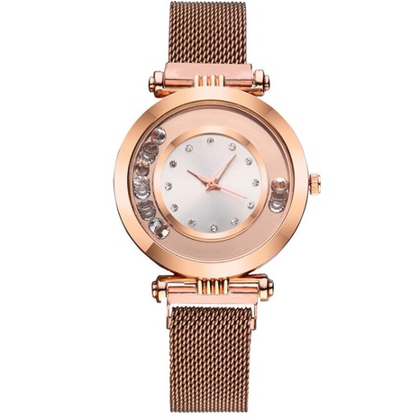 Reloj de mujer de cuarzo con bola de diamantes de moda NHSY146008's discount tags