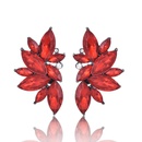 Fashion rhinestone stud earrings black pink purple NHPF147188picture15